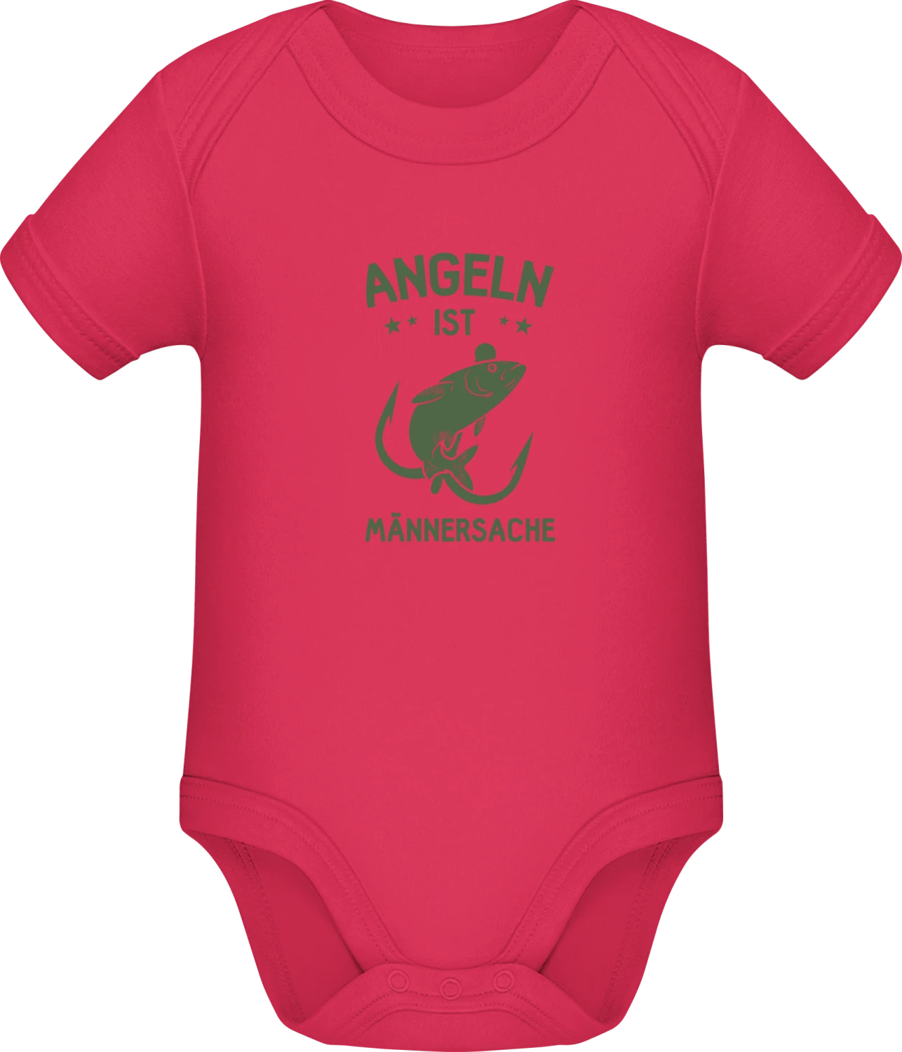 Angeln ist Männersache - Sorbet Sonar SSL organic babybodsuit - Front