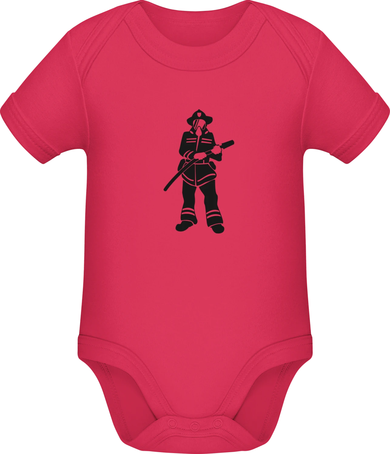 Firefighter positive - Sorbet Sonar SSL organic babybodsuit - Front