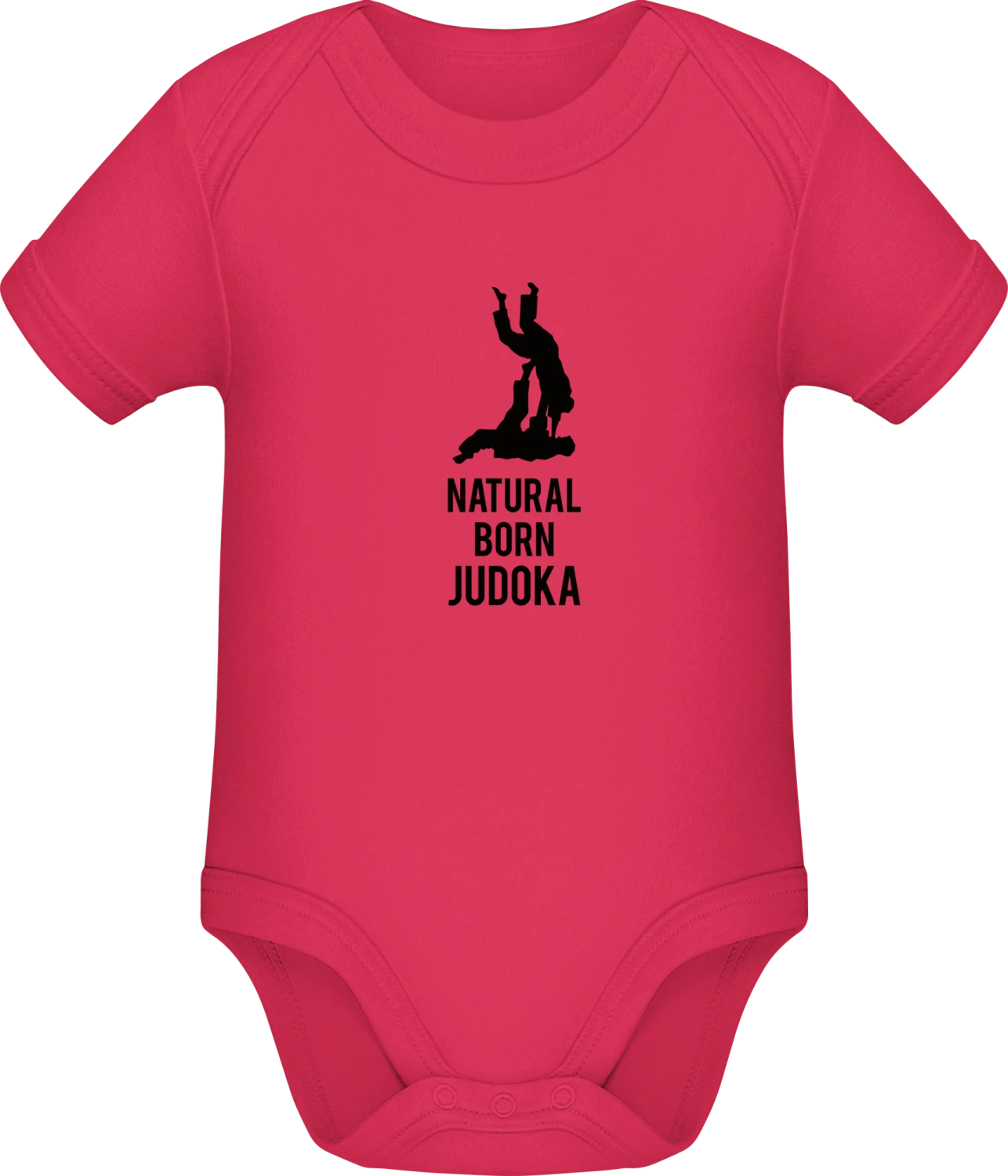 Natural Born Judoka - Sorbet Sonar SSL organic babybodsuit - Front