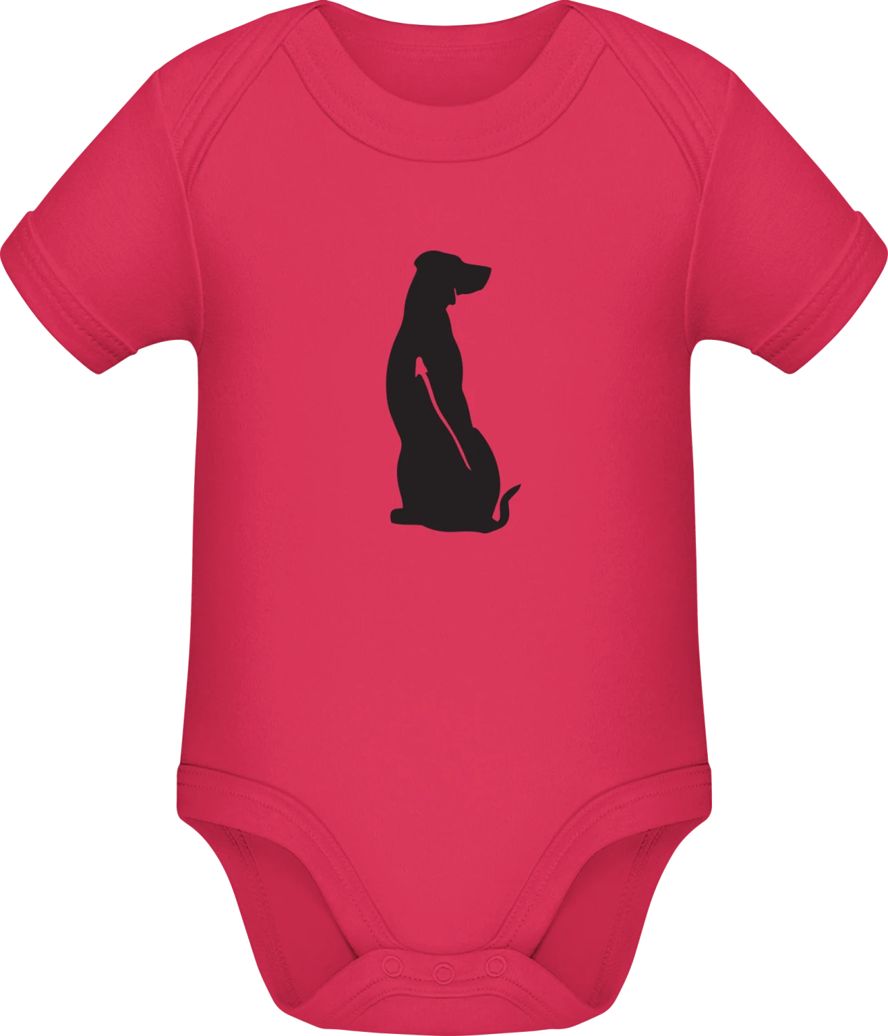 Rhodesian Ridgebacks Silhouette - Sorbet Sonar SSL organic babybodsuit - Front