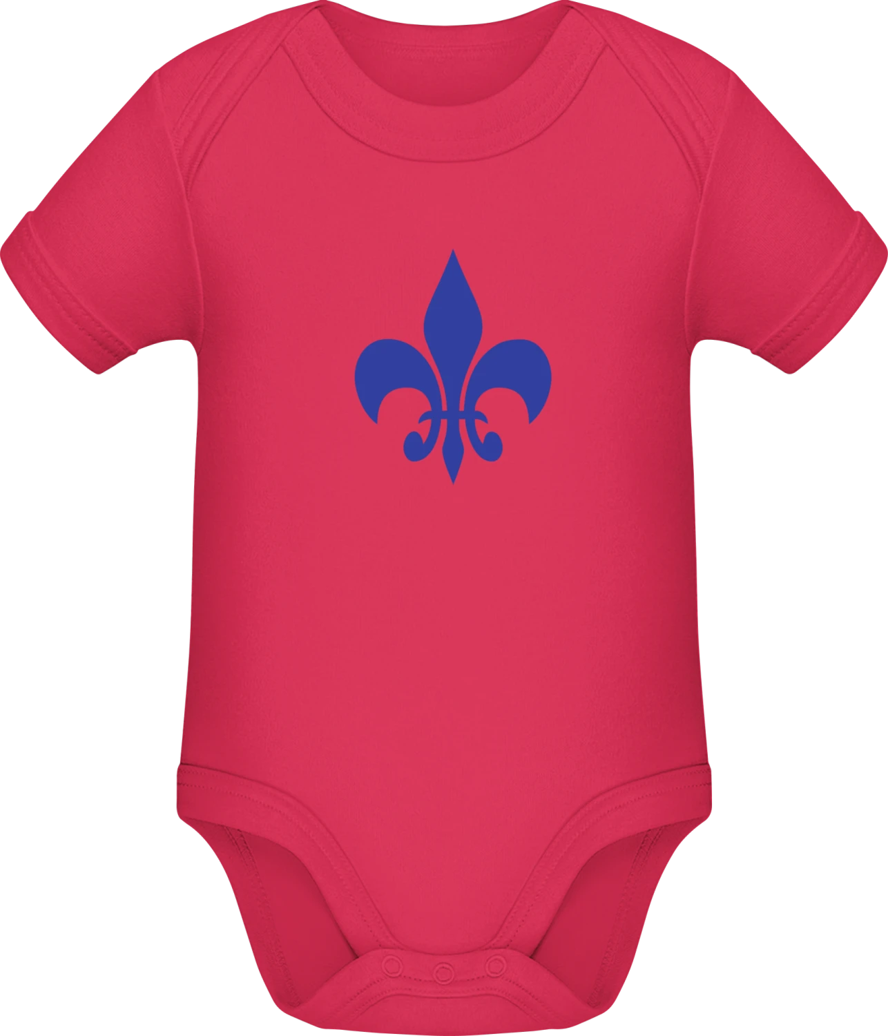 Heraldische Lilie - Sorbet Sonar SSL organic babybodsuit - Front