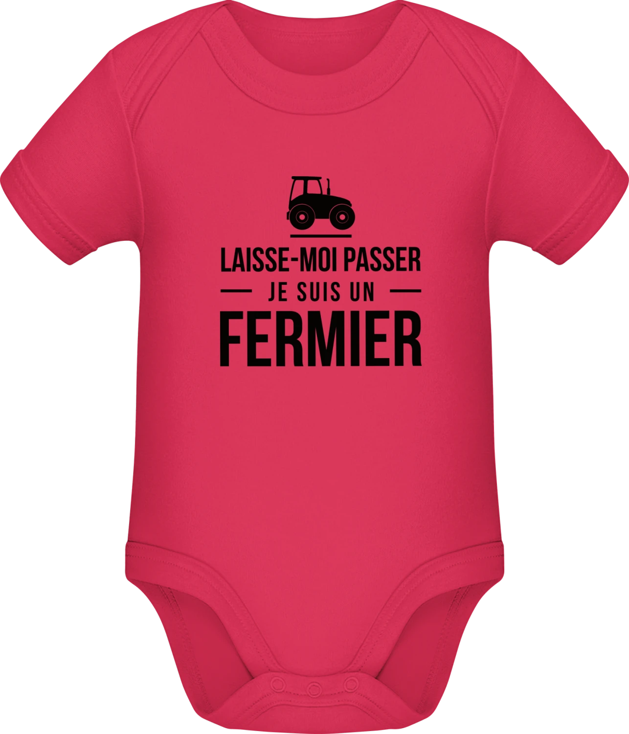 Je suis un fermier - Sorbet Sonar SSL organic babybodsuit - Front