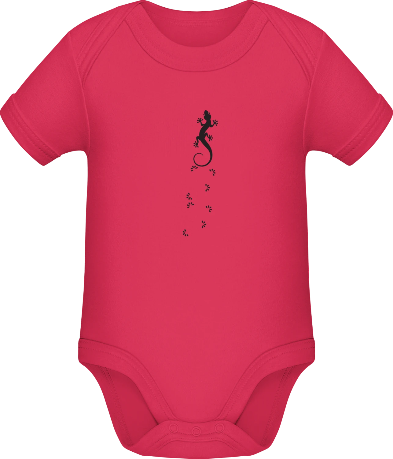 Gecko Tracks - Sorbet Sonar SSL organic babybodsuit - Front