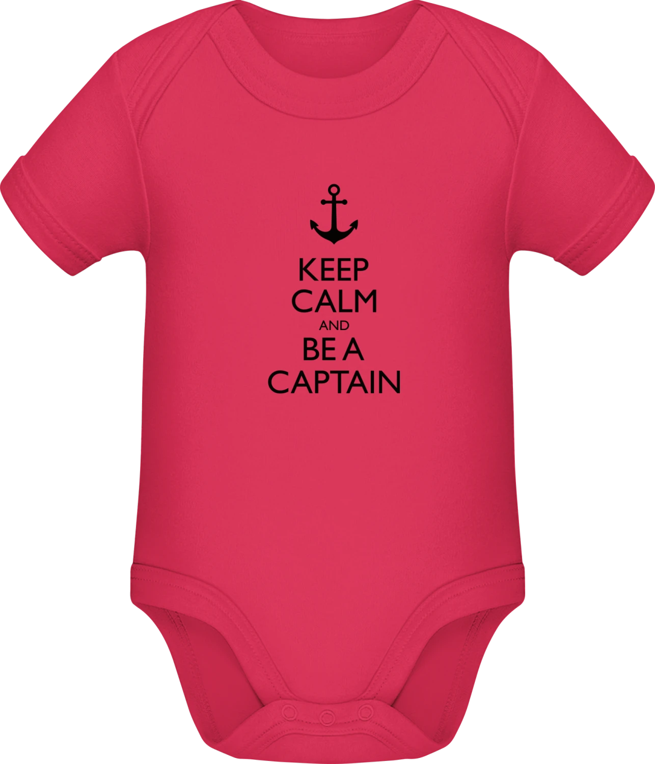 Keep Calm and be a Captain - Sorbet Sonar SSL organic babybodsuit - Front