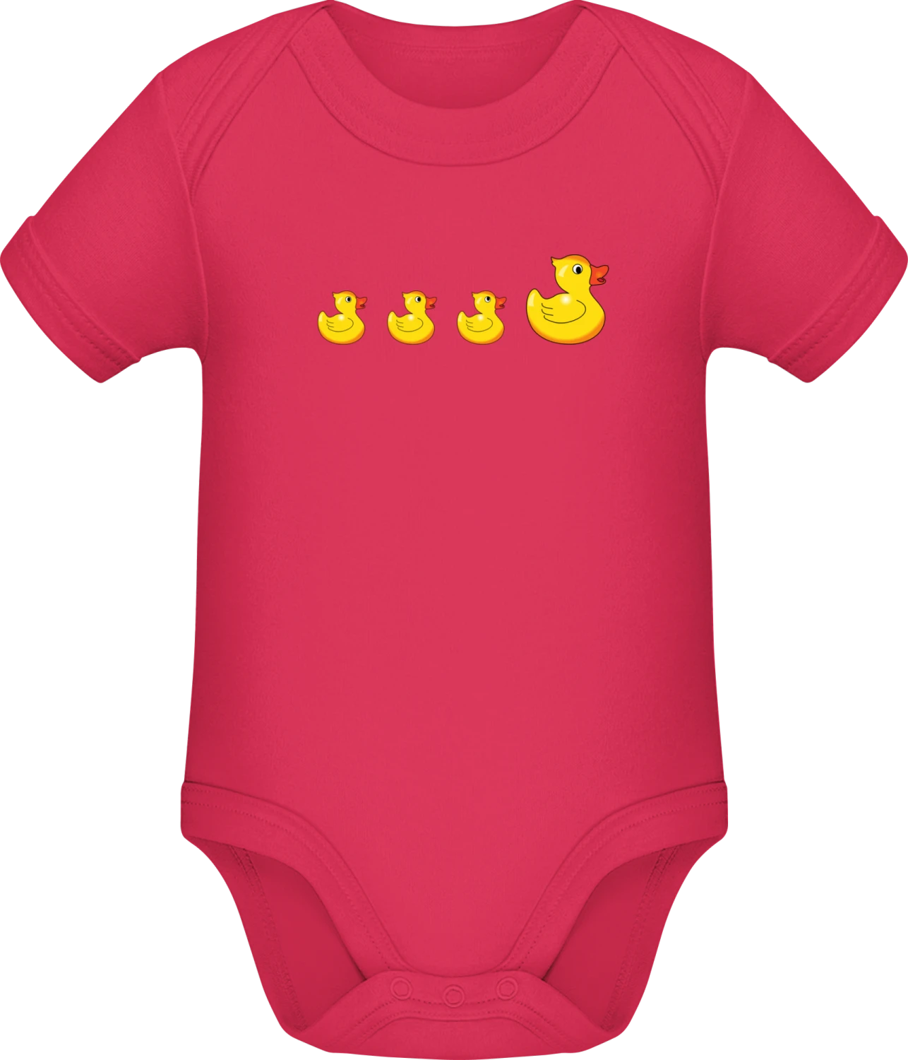 Duck Family - Sorbet Sonar SSL organic babybodsuit - Front