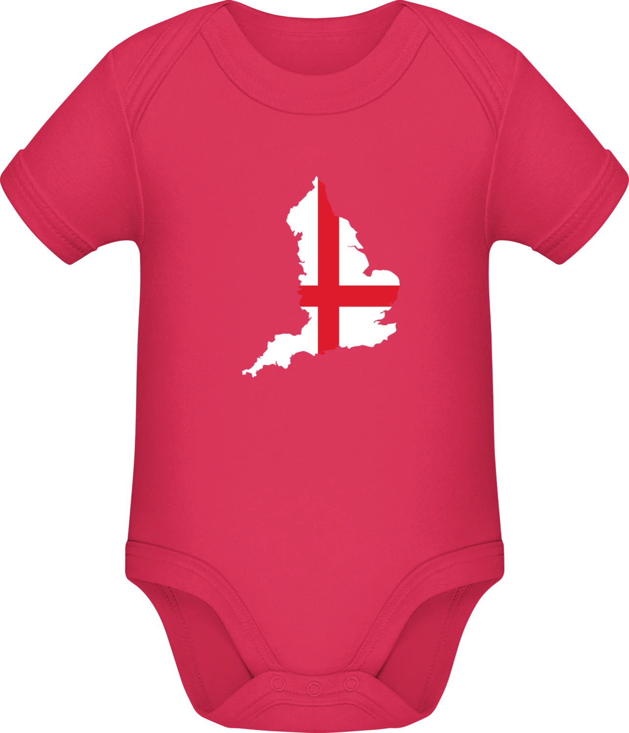 England Map - Sorbet Sonar SSL organic babybodsuit - Front