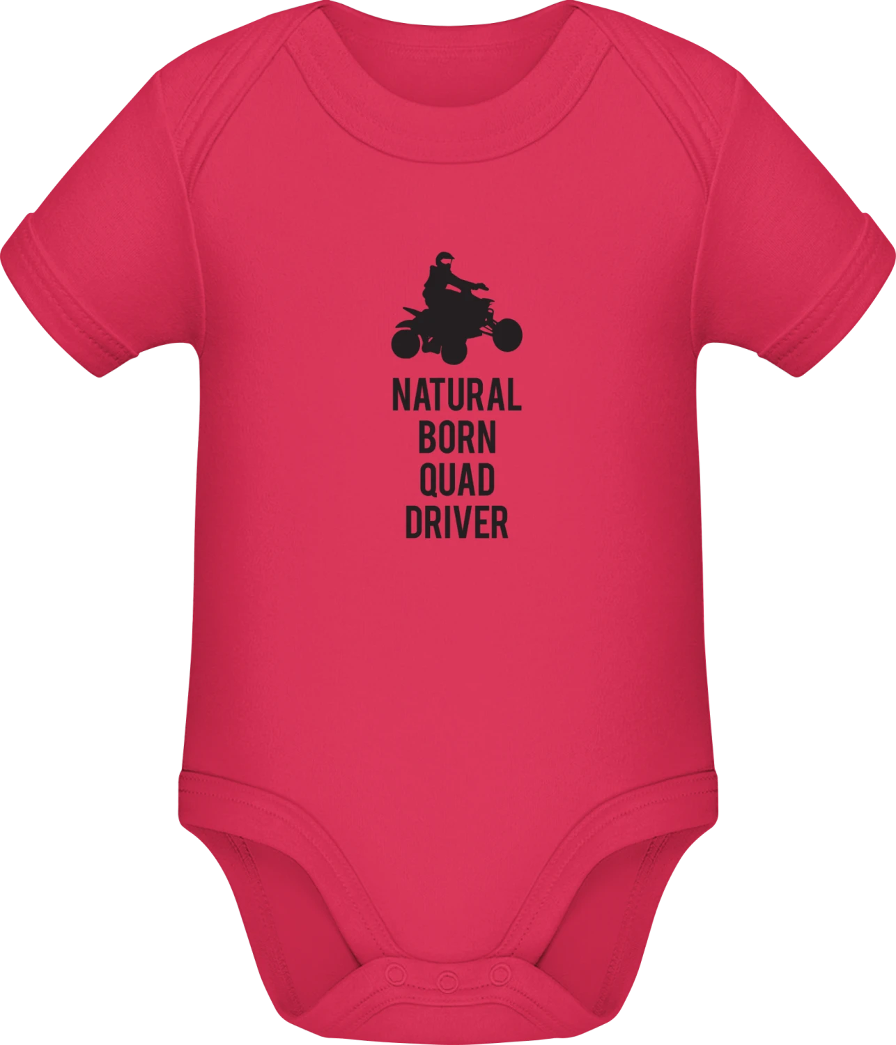 Natural Born Quad Driver - Sorbet Sonar SSL organic babybodsuit - Front