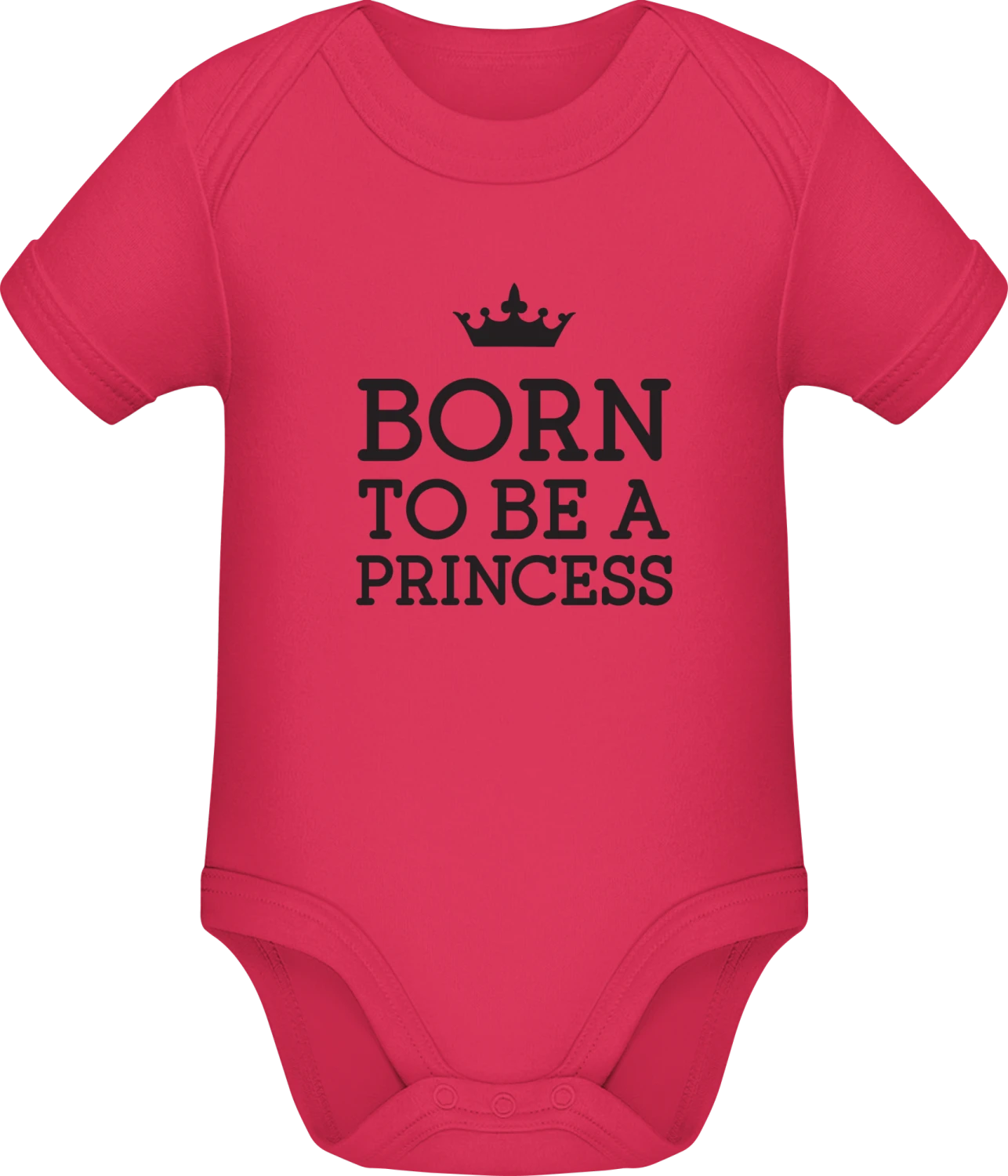 Born To Be A Princess - Sorbet Sonar SSL organic babybodsuit - Front