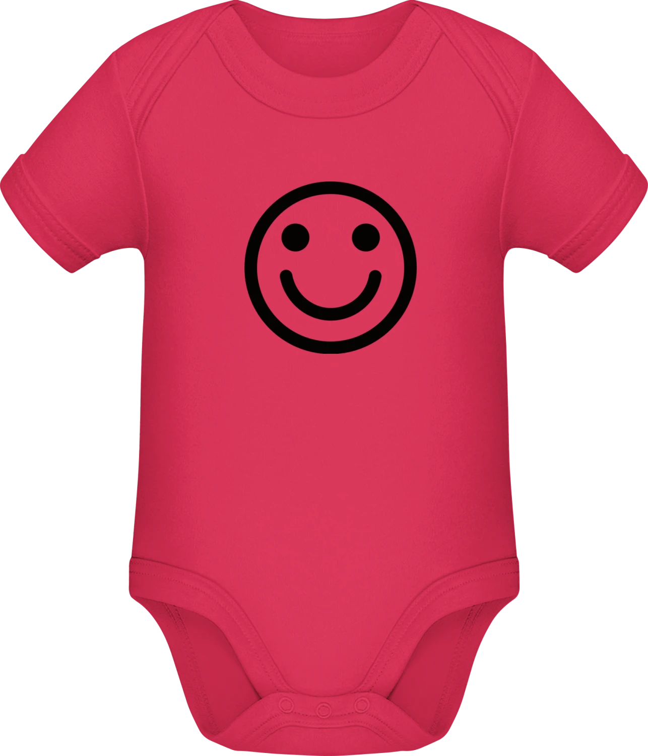 Smiley Face - Sorbet Sonar SSL organic babybodsuit - Front