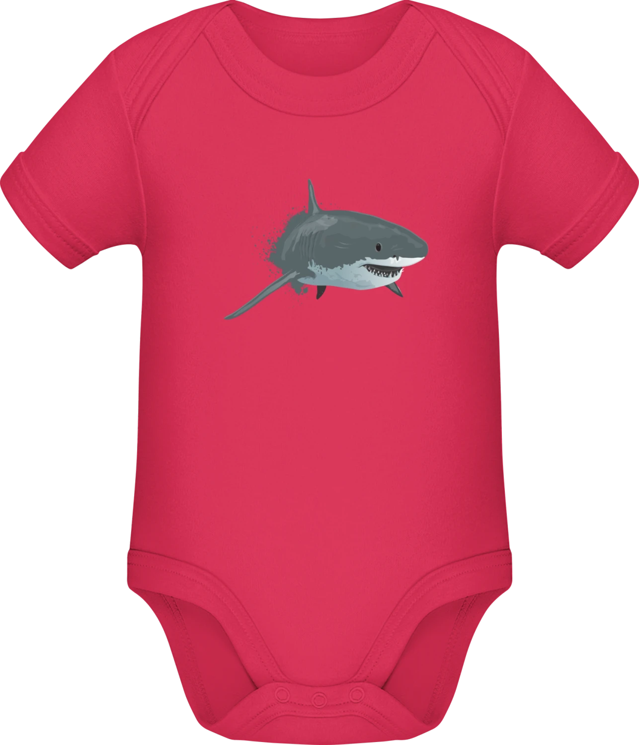 Great White Shark - Sorbet Sonar SSL organic babybodsuit - Front