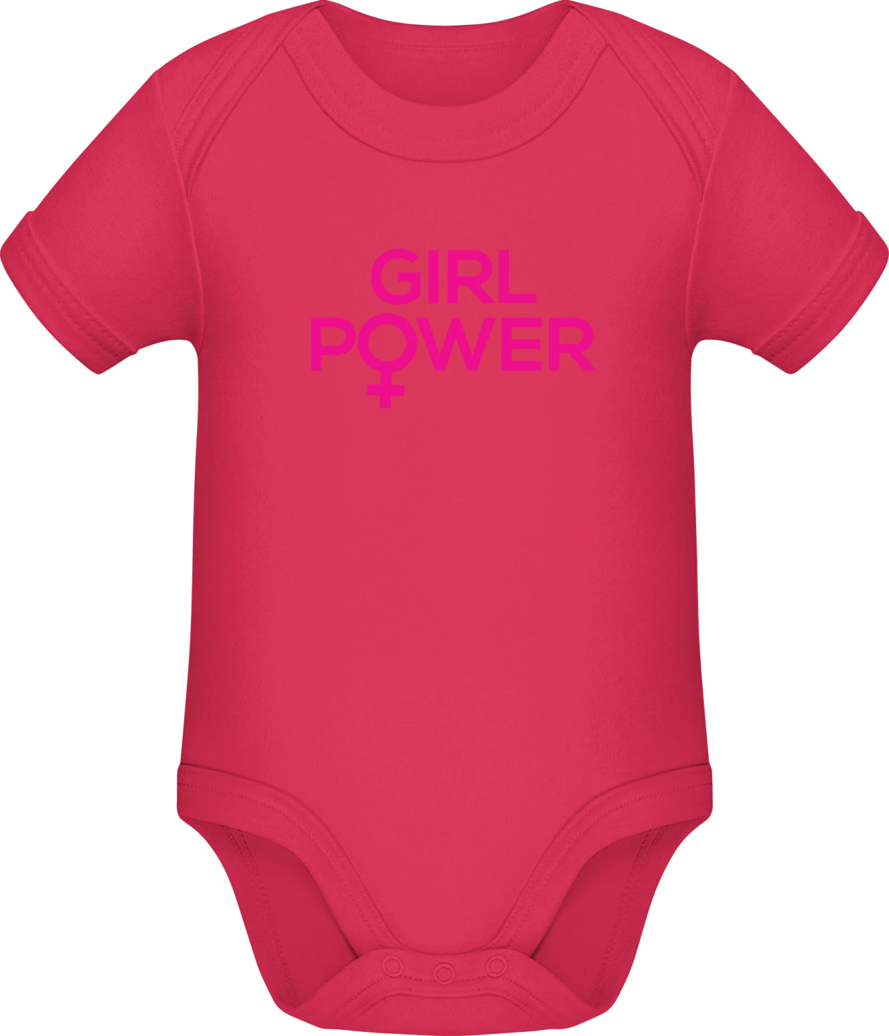 Girl Power - Sorbet Sonar SSL organic babybodsuit - Front