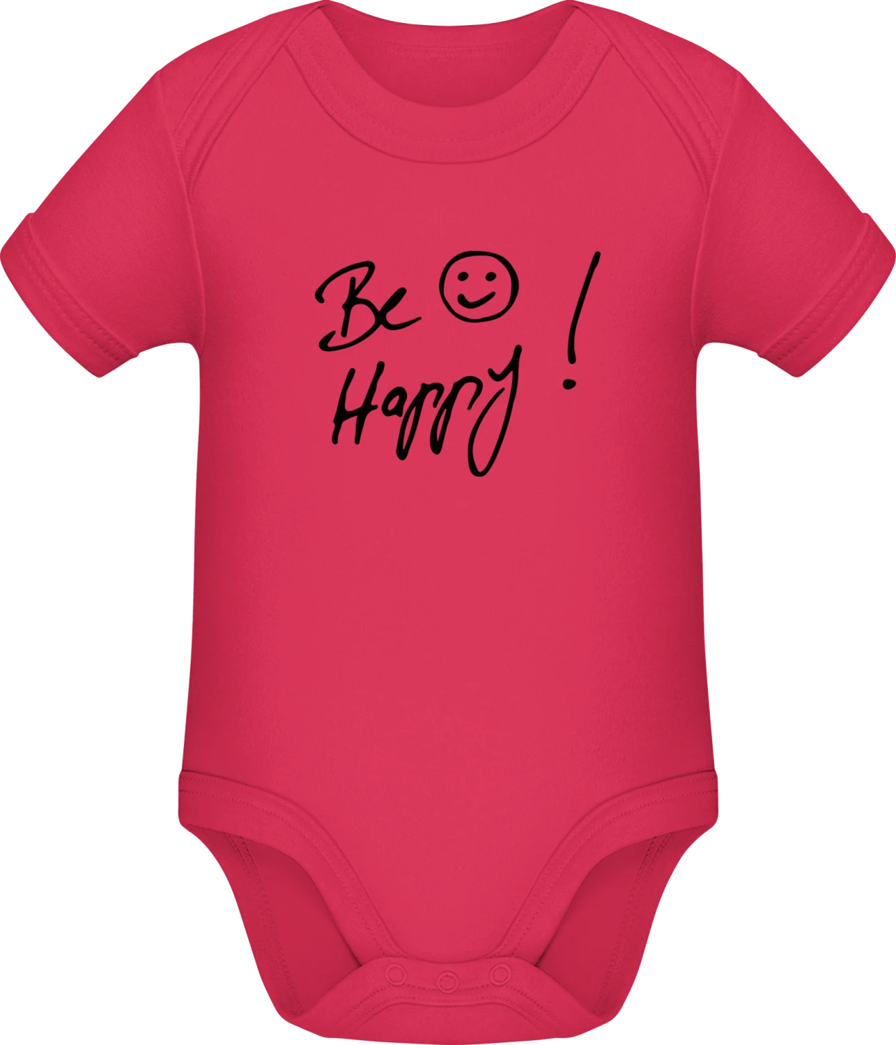 Be Happy - Sorbet Sonar SSL organic babybodsuit - Front