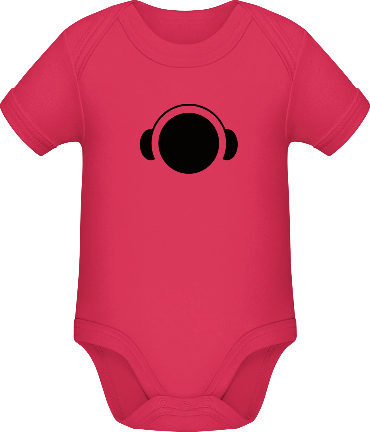 Dj Music Headphones Logo - Sorbet Sonar SSL organic babybodsuit - Front