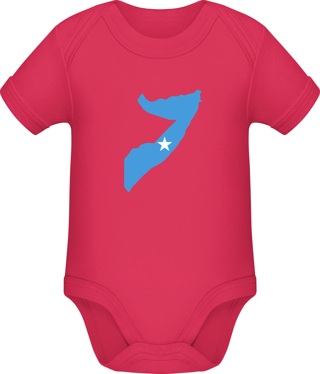 Somalia Map - Sorbet Sonar SSL organic babybodsuit - Front