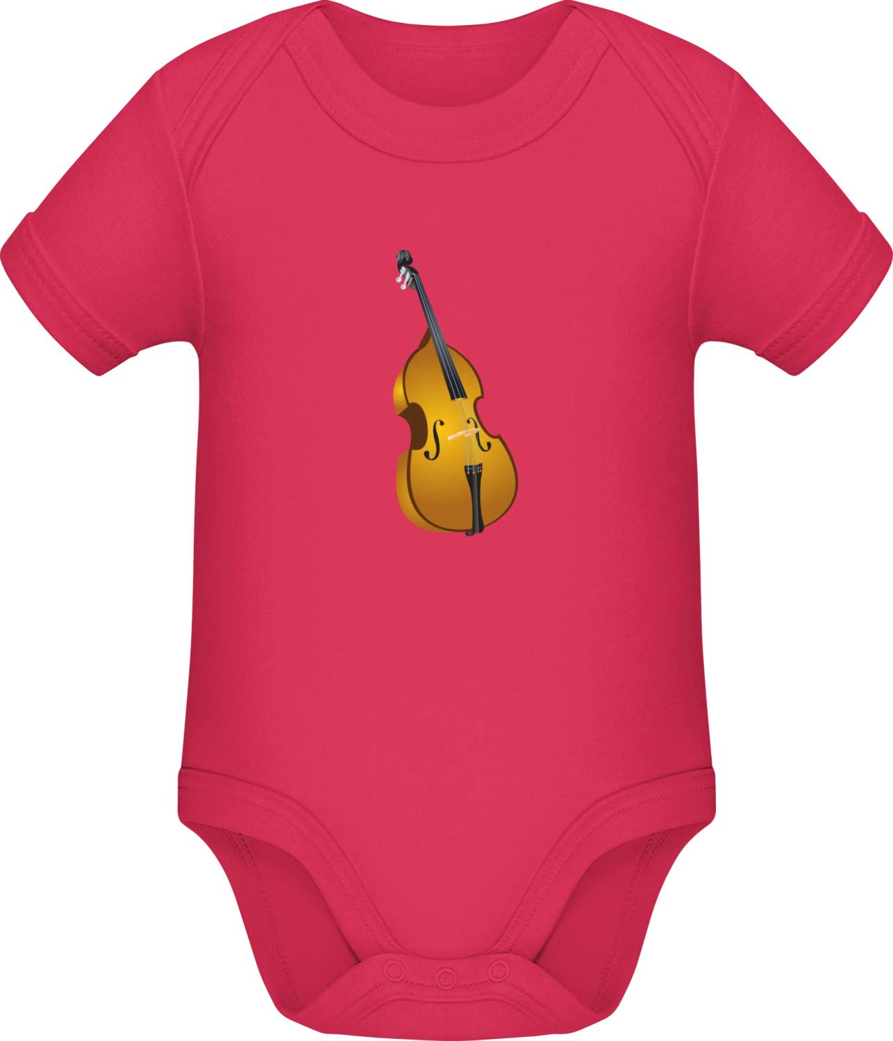 Double Bass - Sorbet Sonar SSL organic babybodsuit - Front