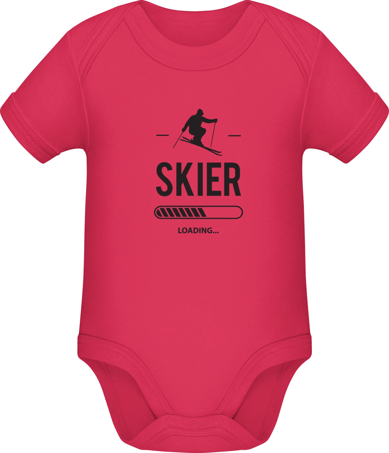 Skier Loading - Sorbet Sonar SSL organic babybodsuit - Front