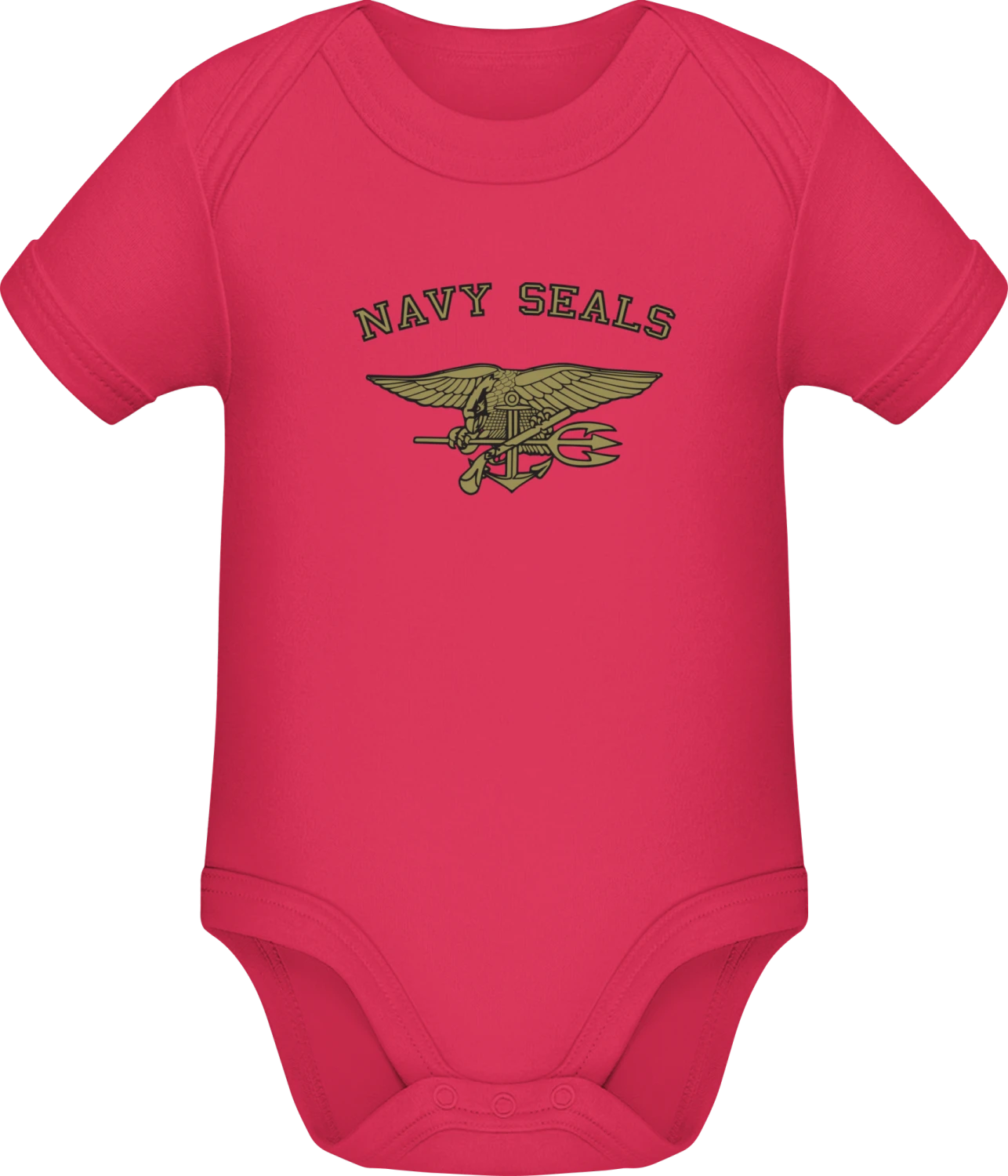 Navy Seals Coat of Arms - Sorbet Sonar SSL organic babybodsuit - Front