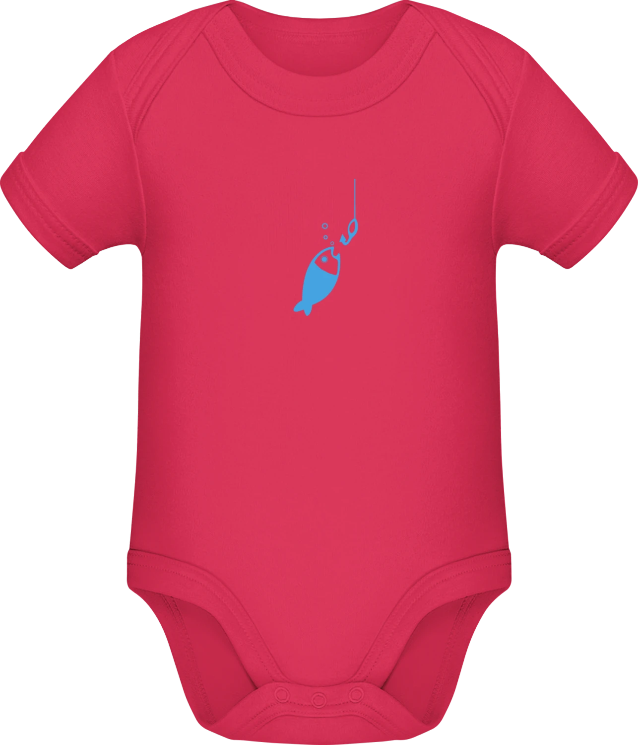 Fishing For Fish - Sorbet Sonar SSL organic babybodsuit - Front