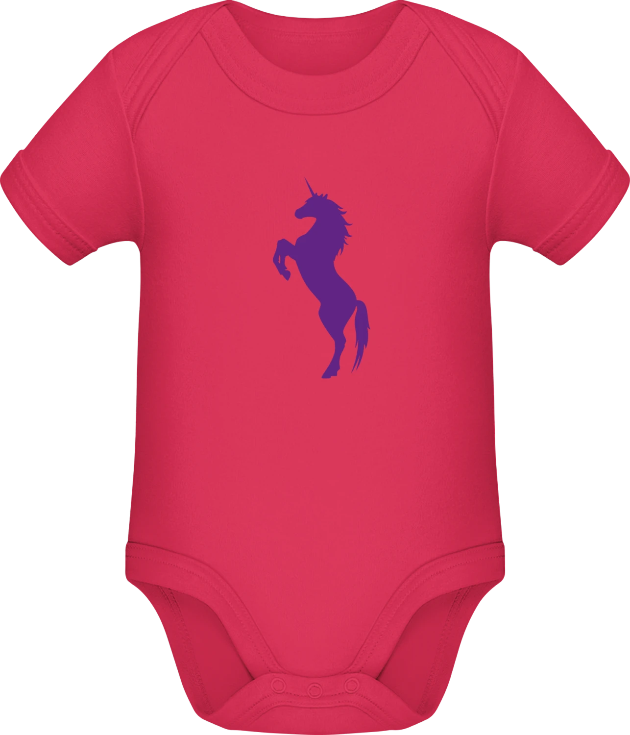 Wild Unicorn Silhouette - Sorbet Sonar SSL organic babybodsuit - Front