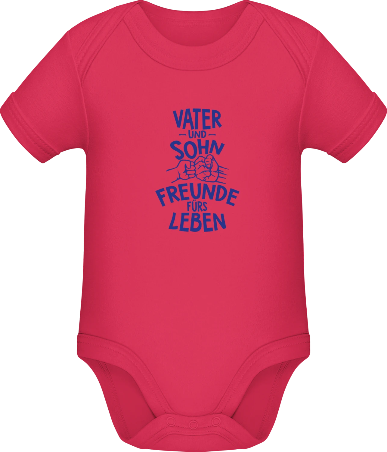 Vater und Sohn Freunde fürs Leben - Sorbet Sonar SSL organic babybodsuit - Front