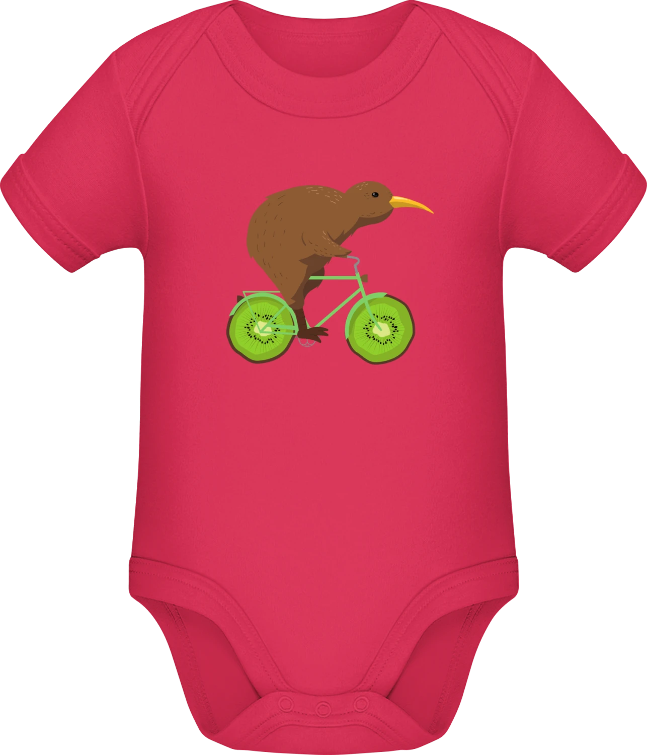 Kiwi Riding Kiwi-Bike - Sorbet Sonar SSL organic babybodsuit - Front