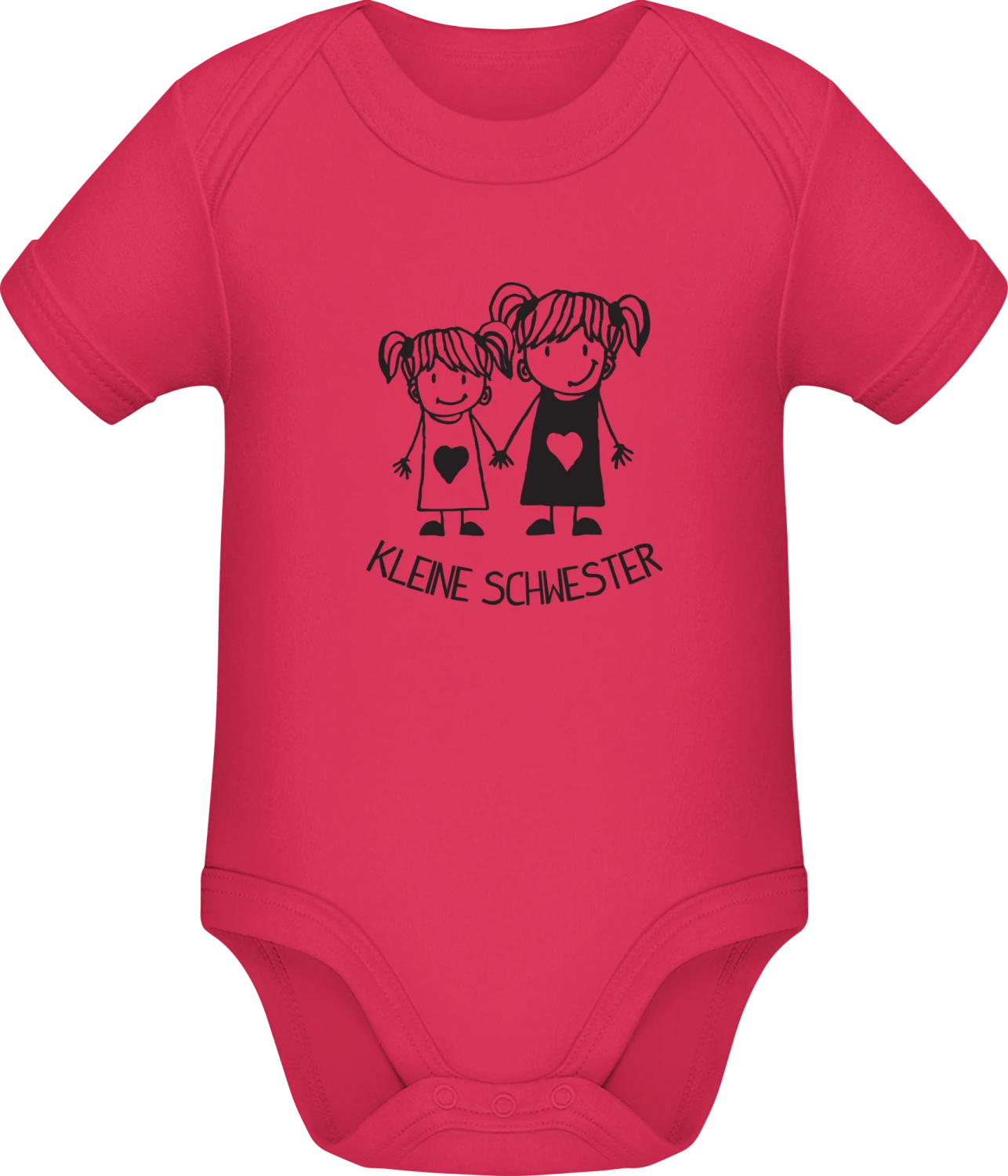 Comic Kleine Schwester - Sorbet Sonar SSL organic babybodsuit - Front