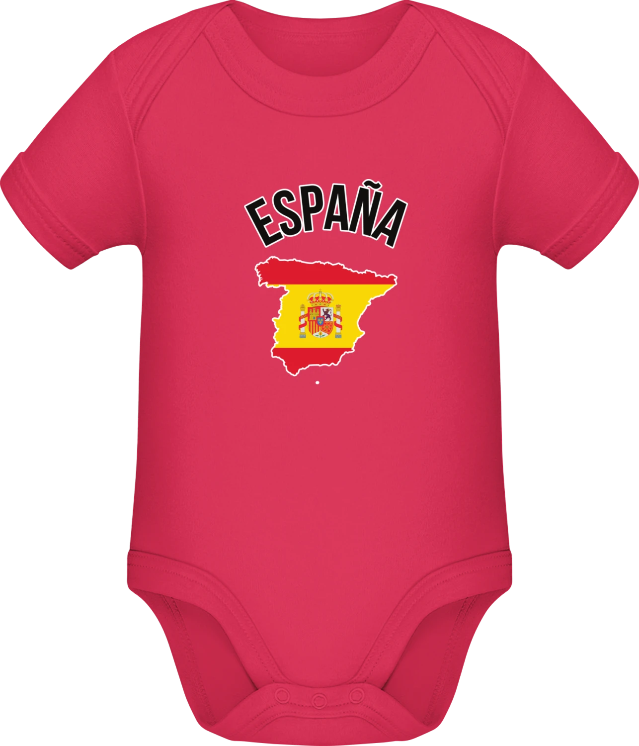 ESPANA Flag Fan - Sorbet Sonar SSL organic babybodsuit - Front