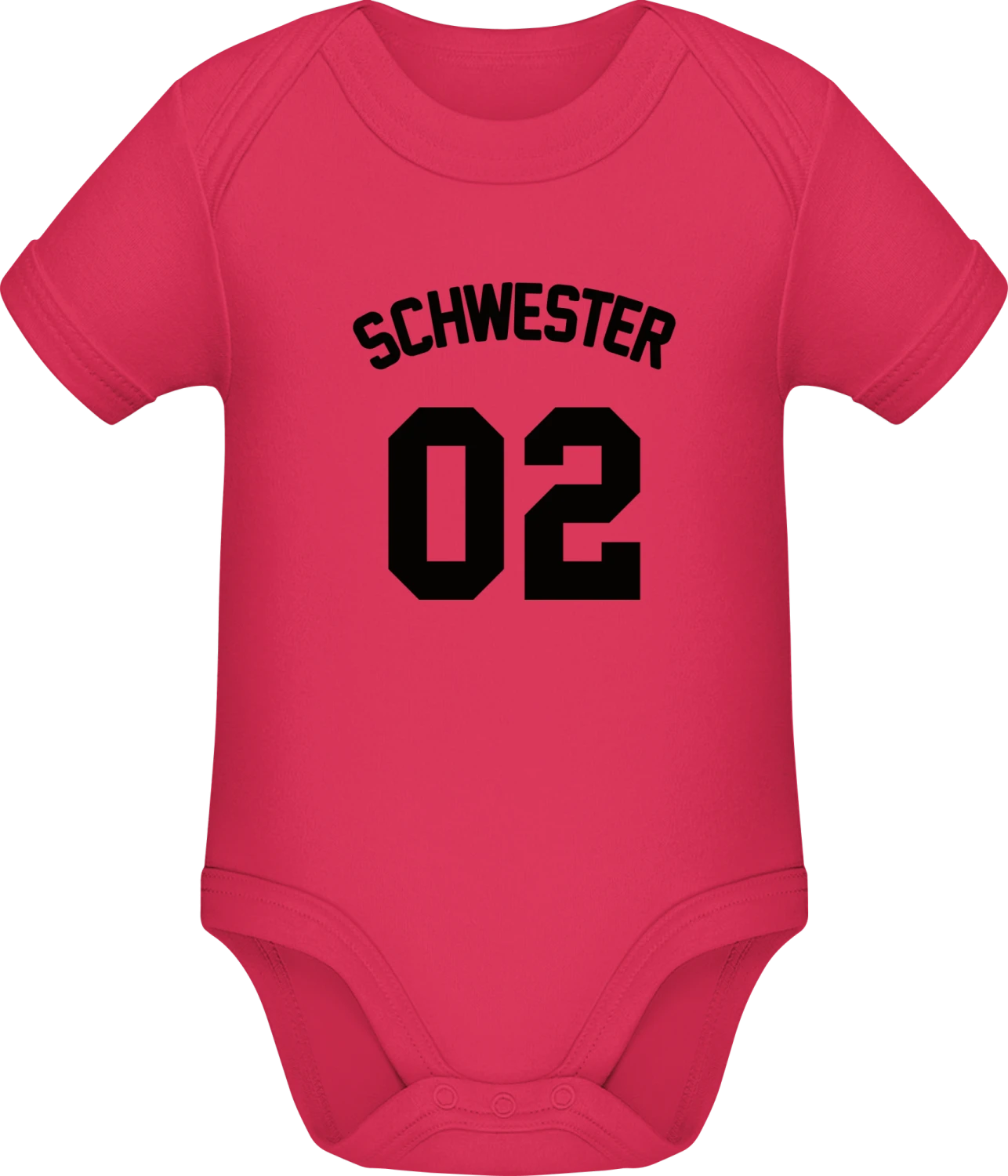 Schwester 02 - Sorbet Sonar SSL organic babybodsuit - Front