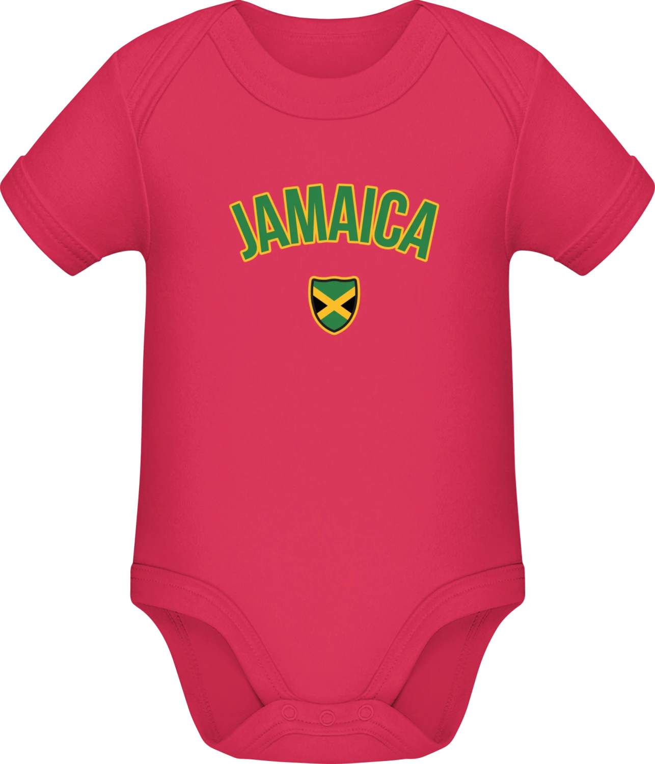 JAMAICA Fan - Sorbet Sonar SSL organic babybodsuit - Front