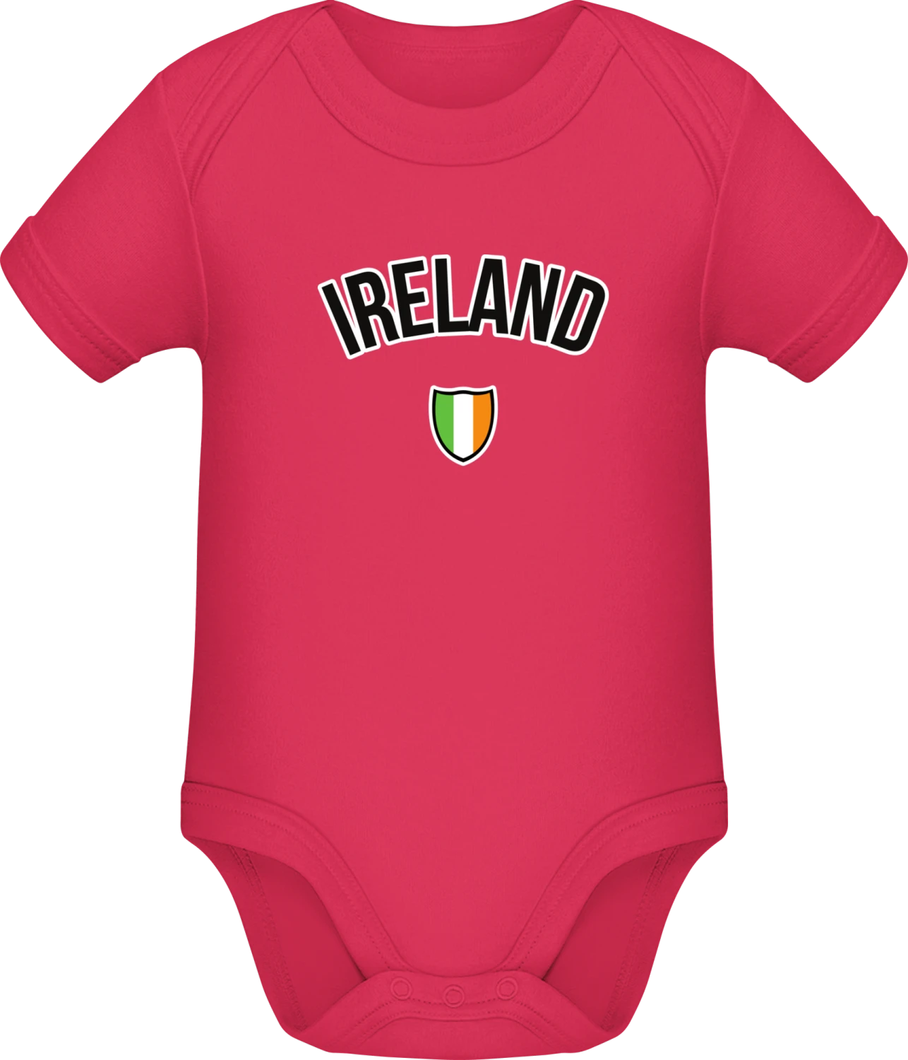 IRELAND Football Fan - Sorbet Sonar SSL organic babybodsuit - Front