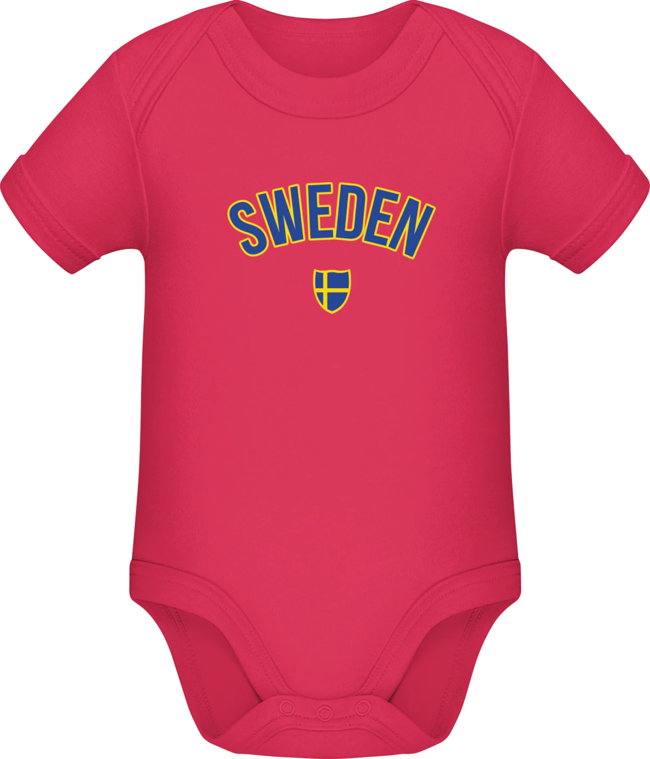 SWEDEN Football Fan - Sorbet Sonar SSL organic babybodsuit - Front