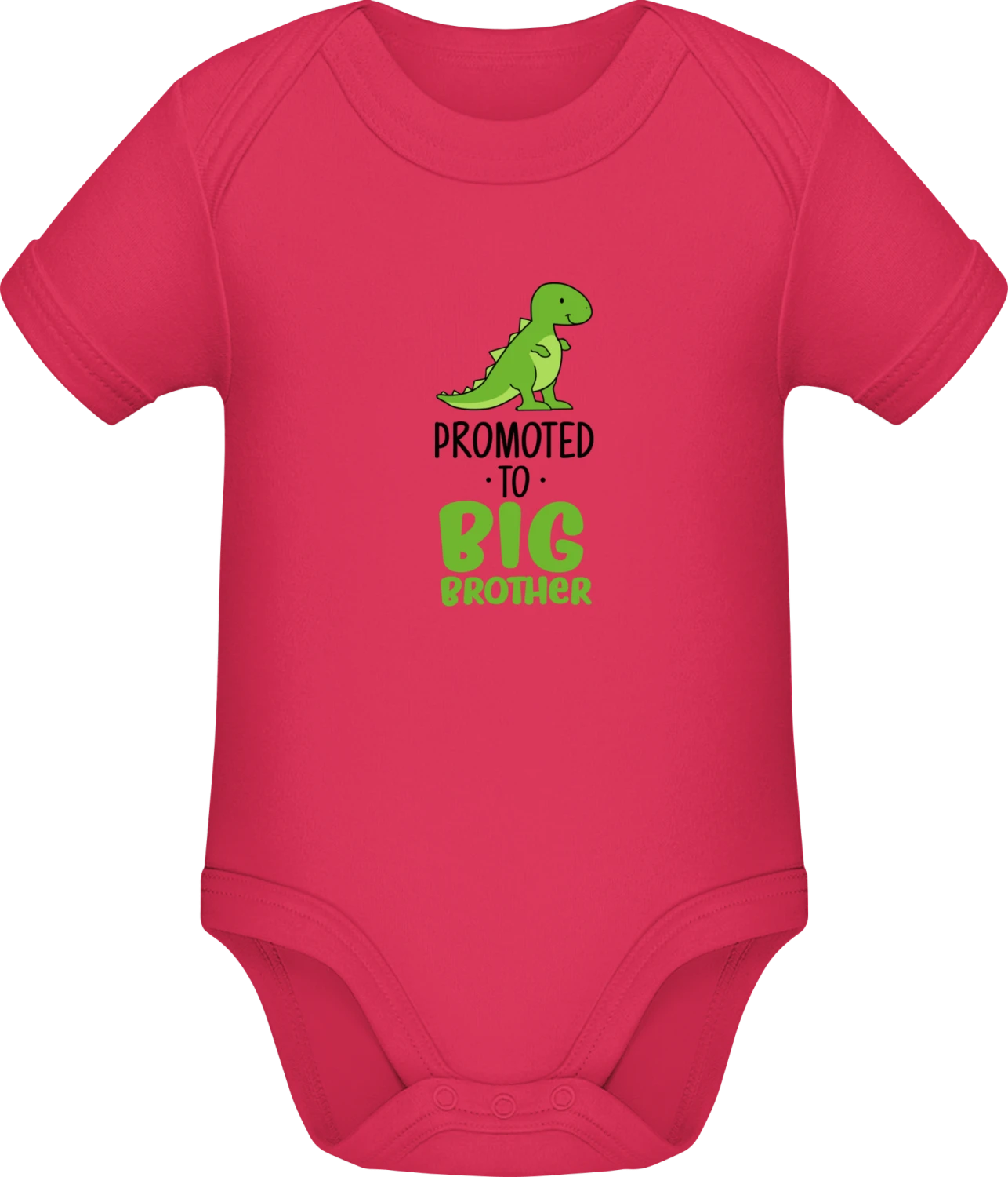 Promoted To Big Brother - Sorbet Sonar SSL organic babybodsuit - Front