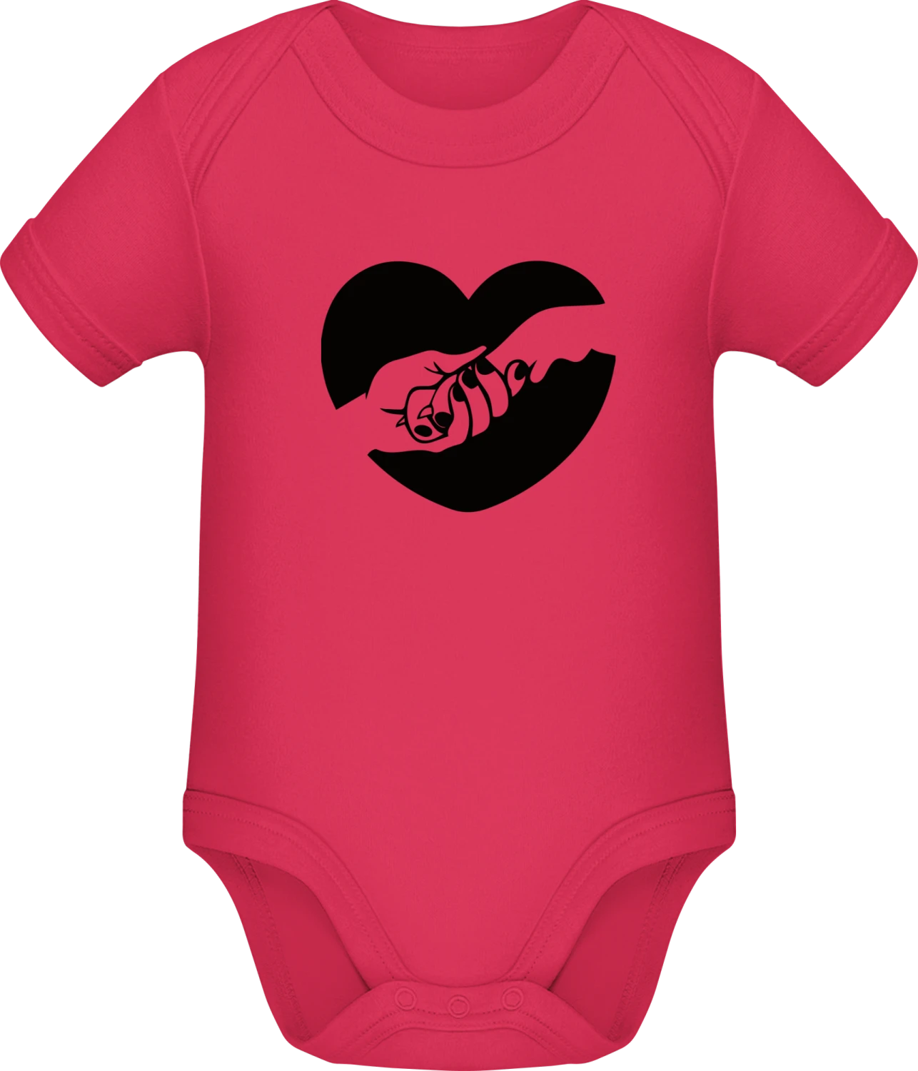 Paw In Hand - Sorbet Sonar SSL organic babybodsuit - Front