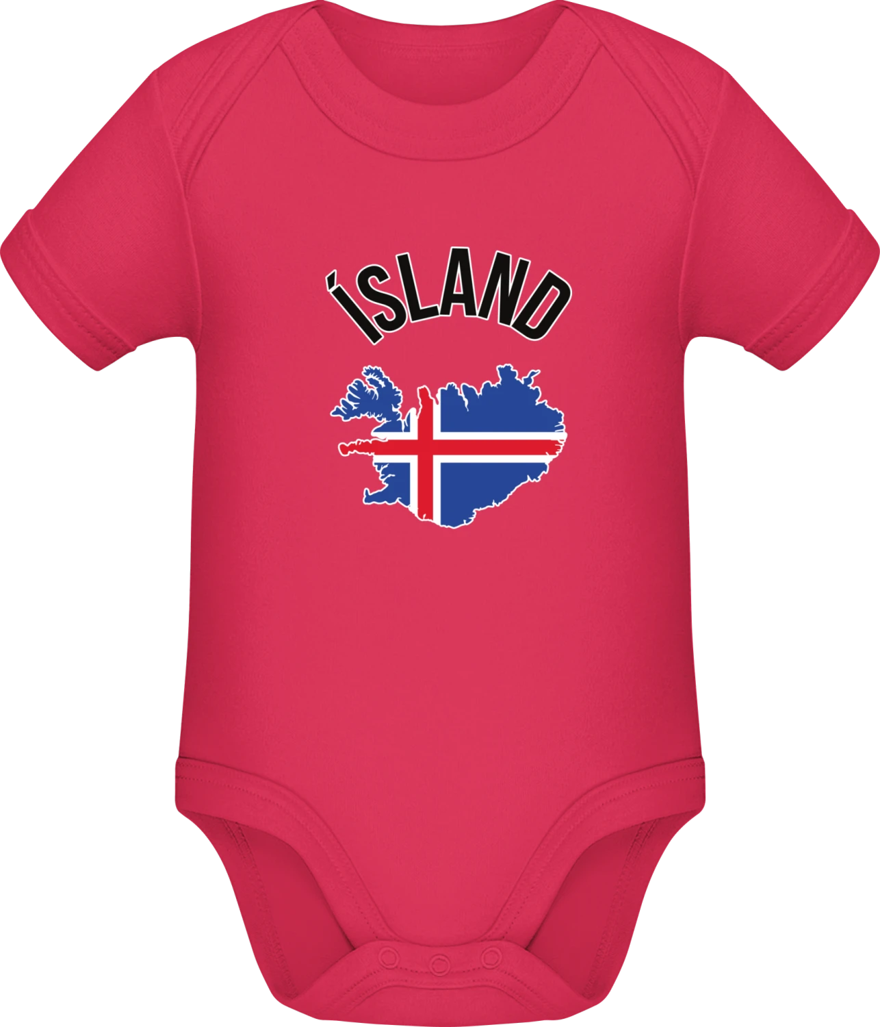 Island Map - Sorbet Sonar SSL organic babybodsuit - Front