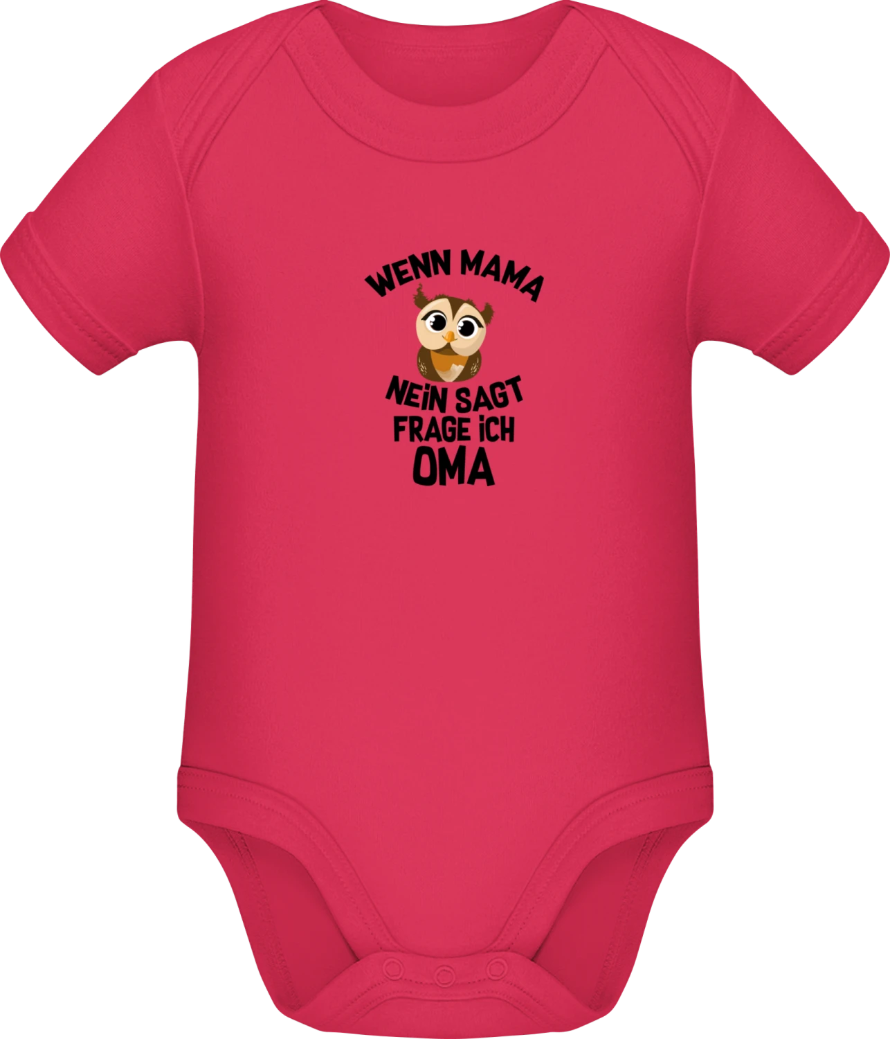 Wenn Mama nein sagt frage ich Oma - Sorbet Sonar SSL organic babybodsuit - Front