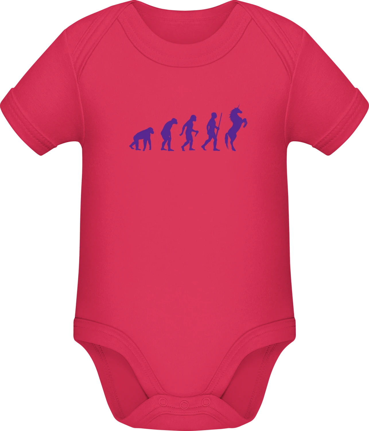 Unicorn Evolution - Sorbet Sonar SSL organic babybodsuit - Front