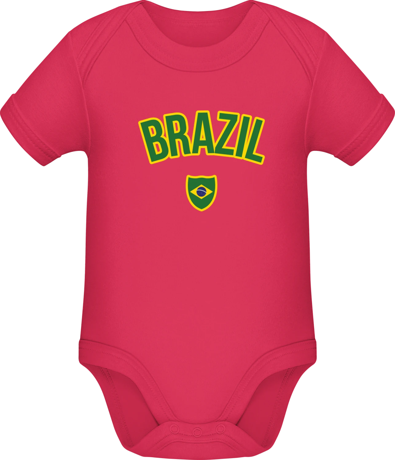 BRAZIL Fan - Sorbet Sonar SSL organic babybodsuit - Front