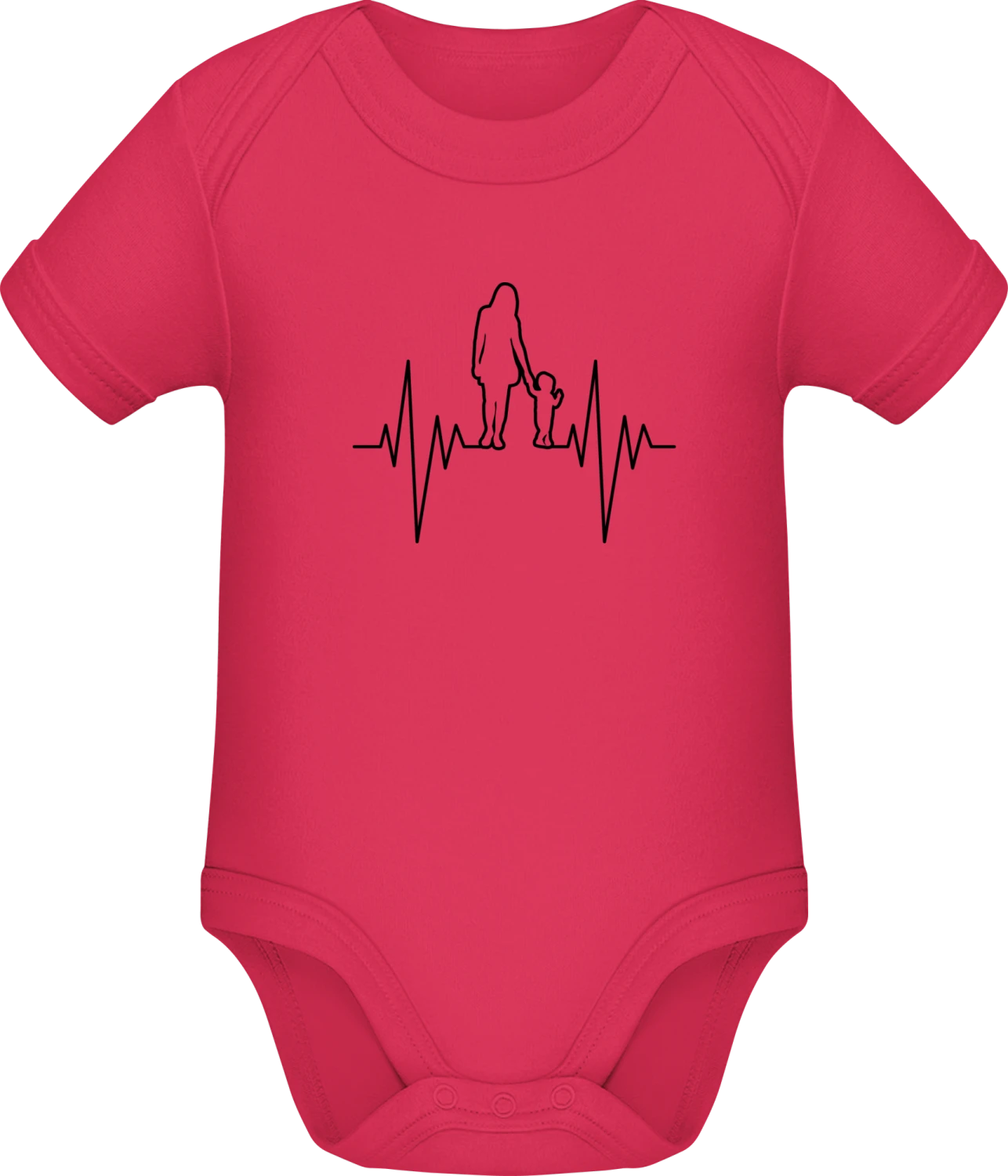 Mother And Son Pulse - Sorbet Sonar SSL organic babybodsuit - Front