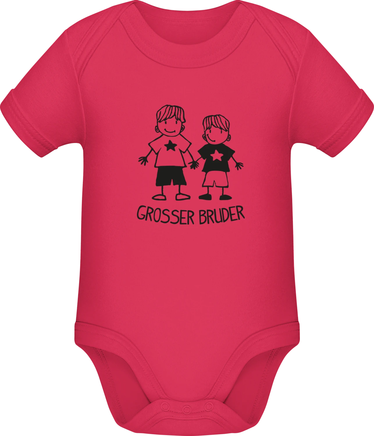 Grosser Bruder - Sorbet Sonar SSL organic babybodsuit - Front