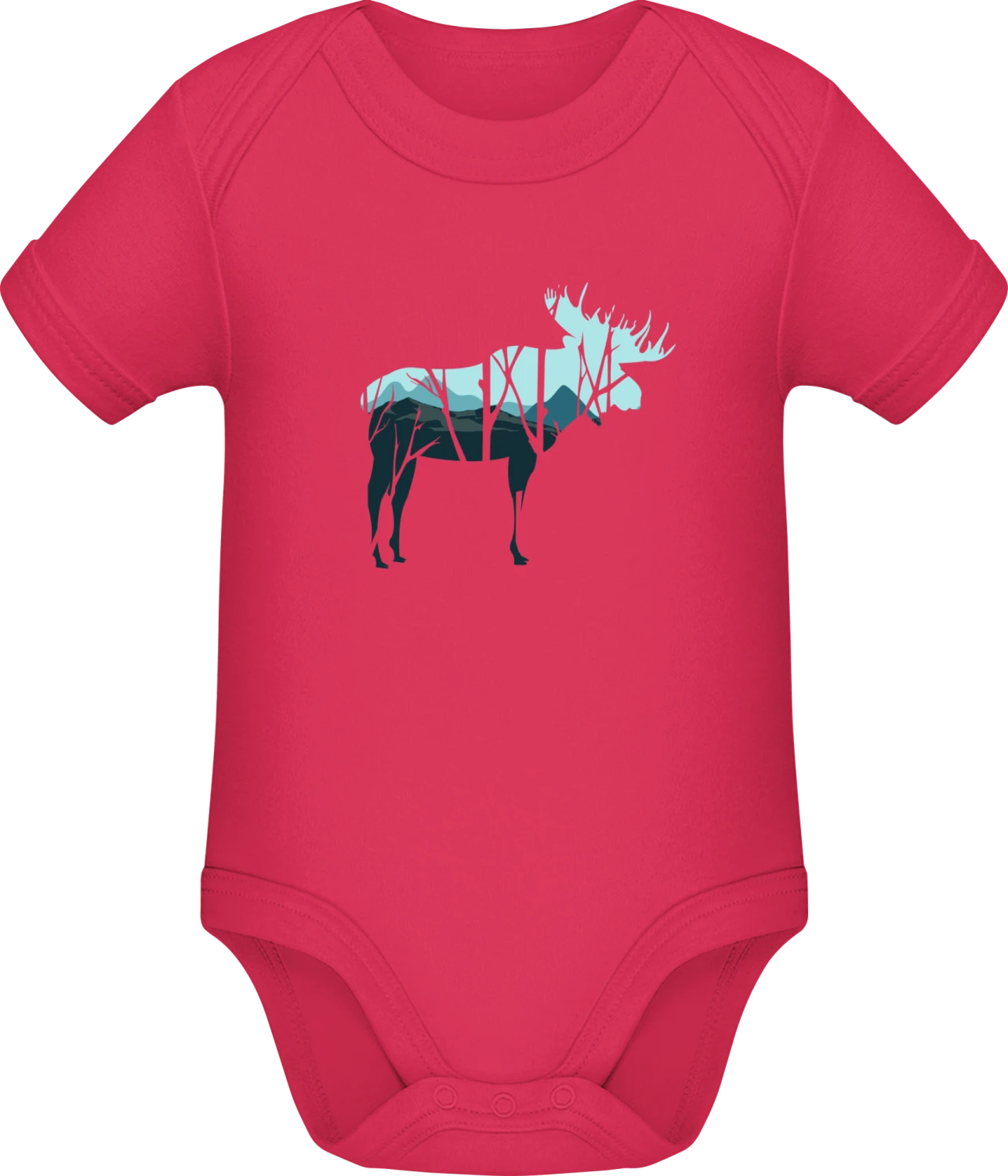 Moose Skyline - Sorbet Sonar SSL organic babybodsuit - Front