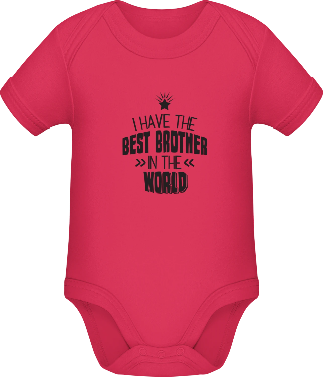 I Have The Best Brother In The World - Sorbet Sonar SSL organic babybodsuit - Front