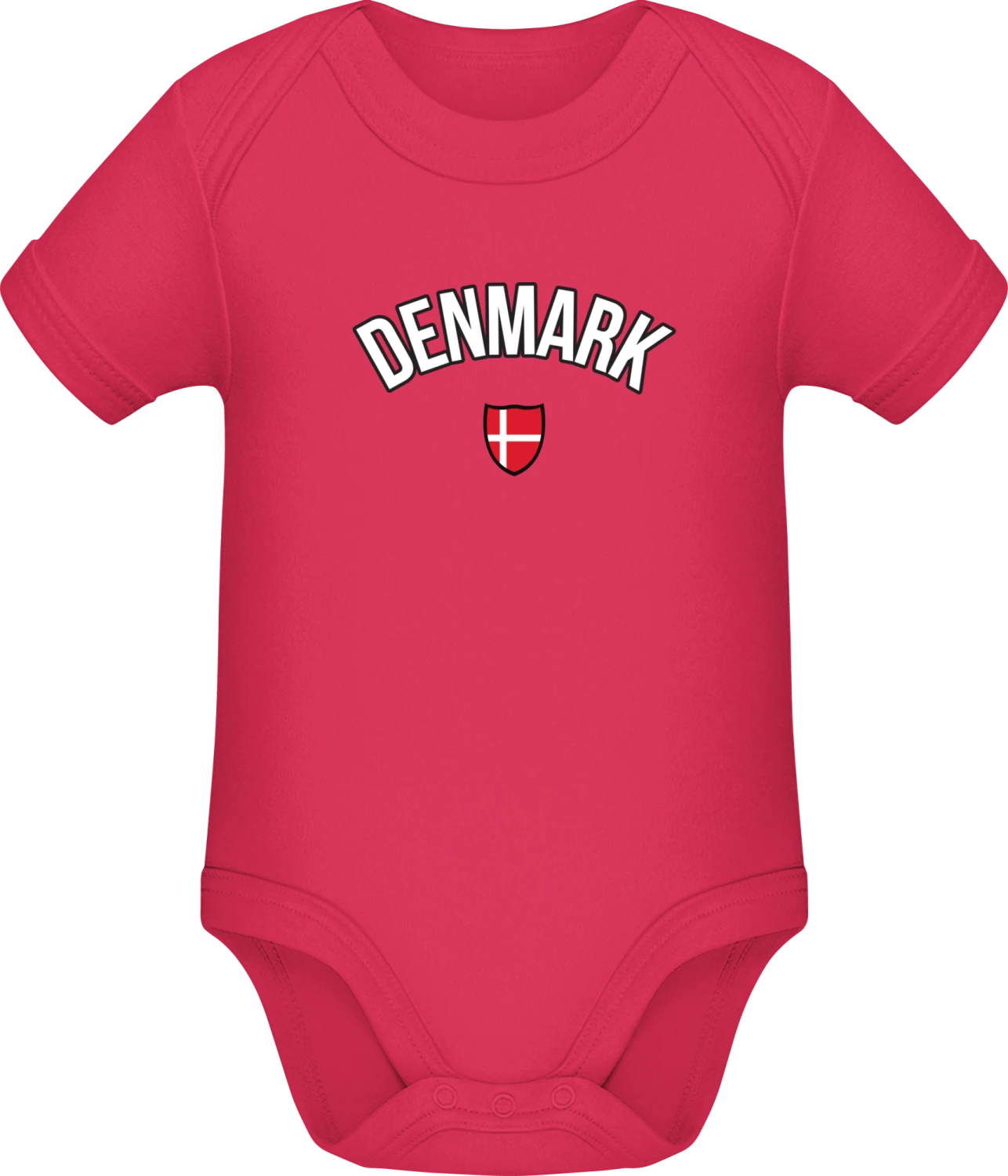 DENMARK Fan - Sorbet Sonar SSL organic babybodsuit - Front