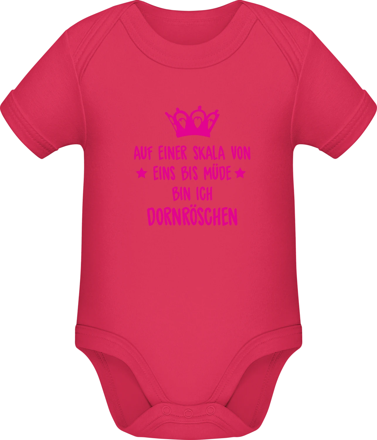 Müde wie Dornröschen - Sorbet Sonar SSL organic babybodsuit - Front