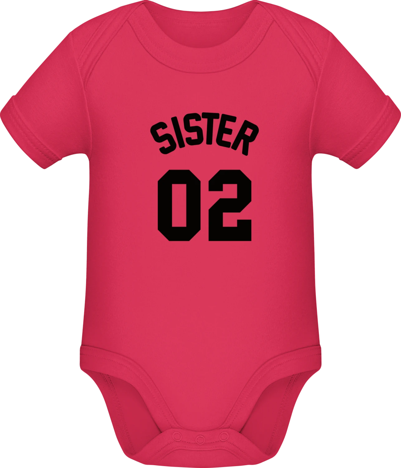 Sister 02 - Sorbet Sonar SSL organic babybodsuit - Front