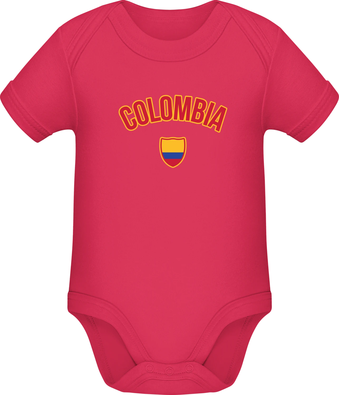 COLOMBIA Fan - Sorbet Sonar SSL organic babybodsuit - Front