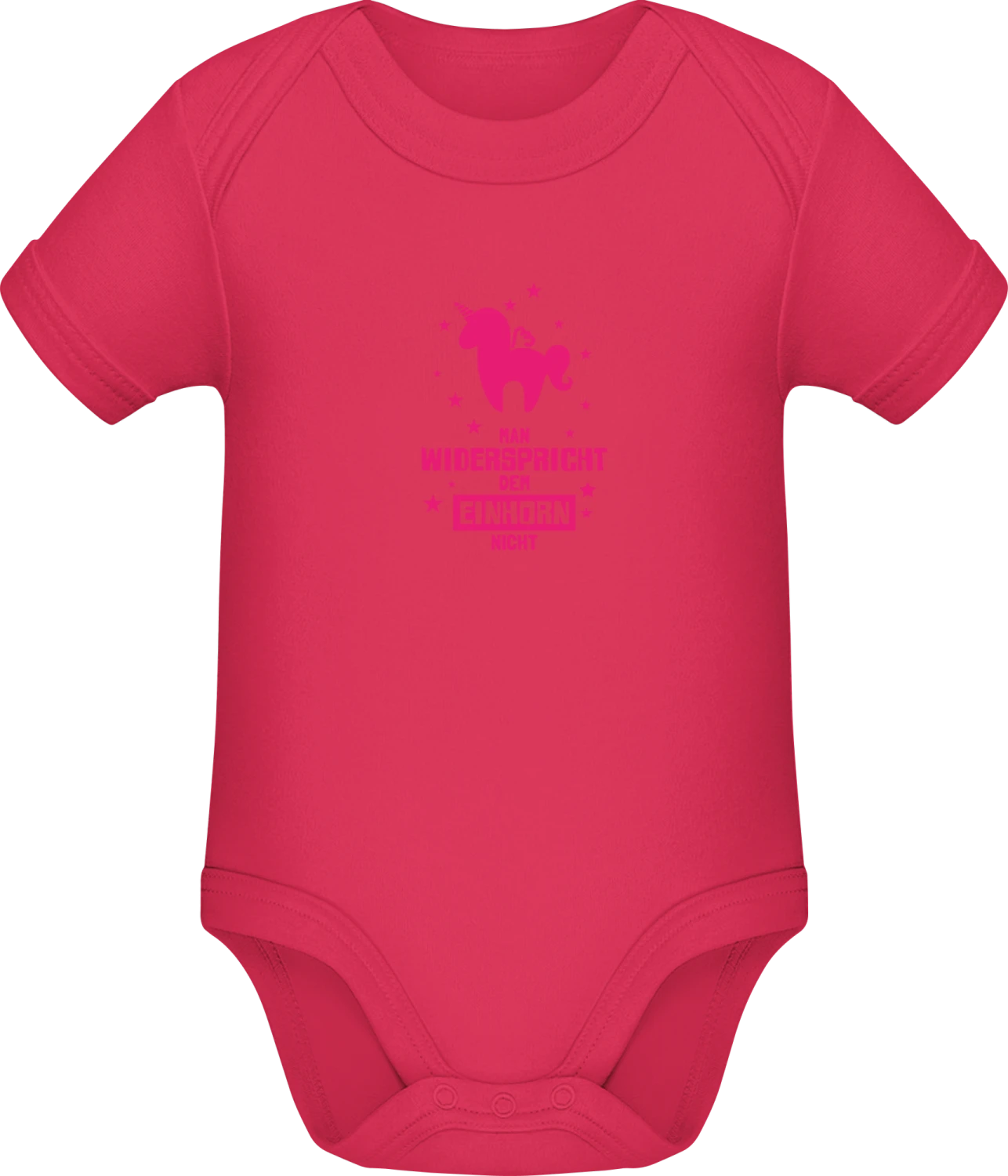 Man widerspricht dem Einhorn nicht - Sorbet Sonar SSL organic babybodsuit - Front