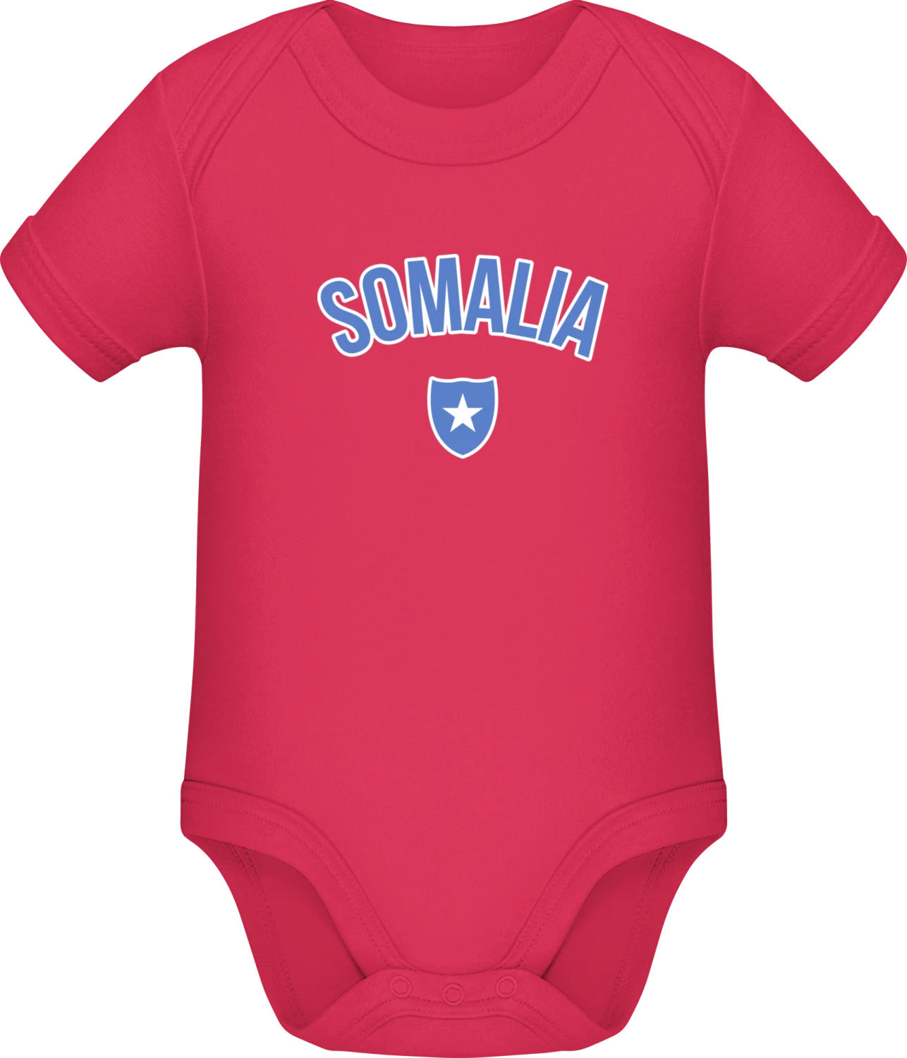 SOMALIA Fan - Sorbet Sonar SSL organic babybodsuit - Front