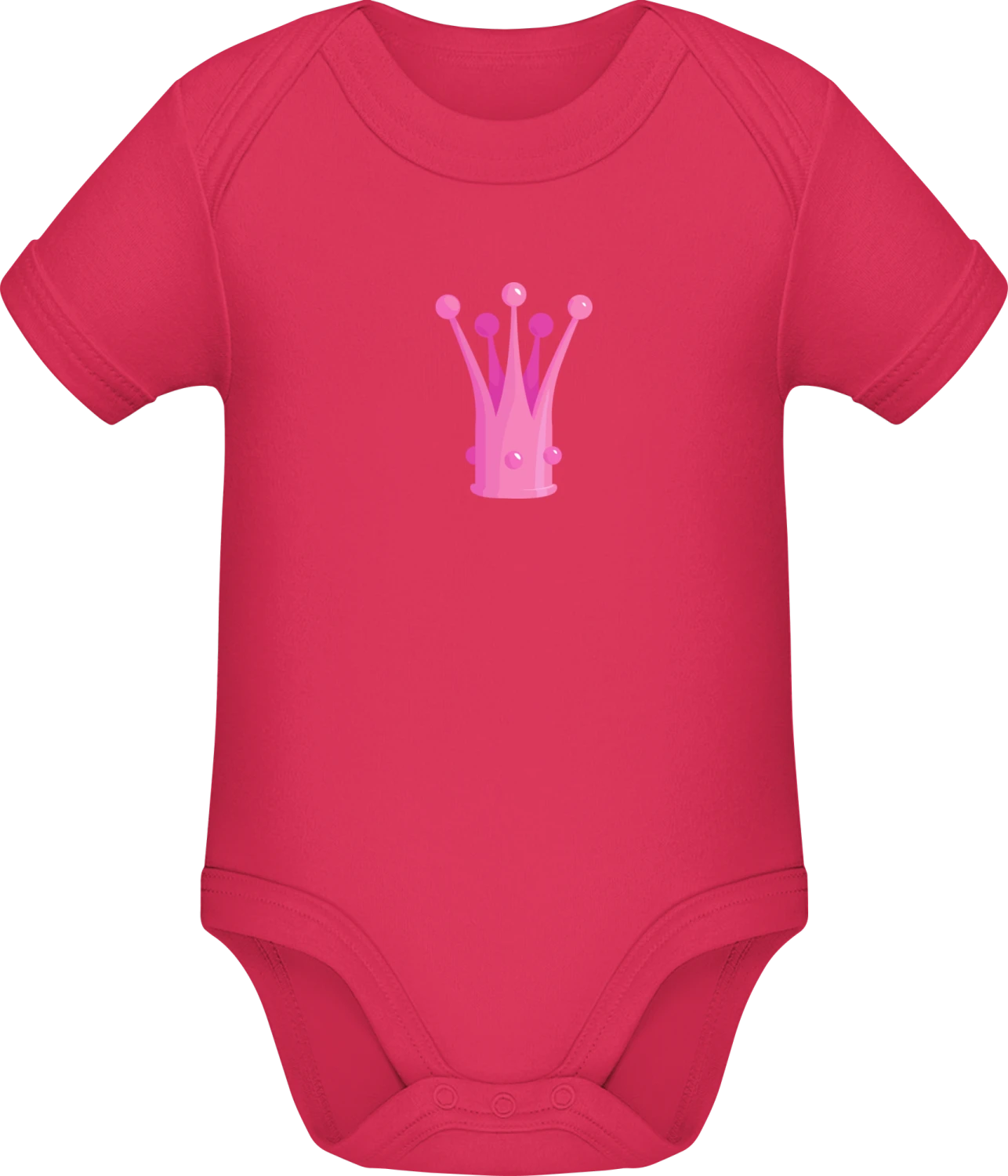 Cute Princess Crown - Sorbet Sonar SSL organic babybodsuit - Front