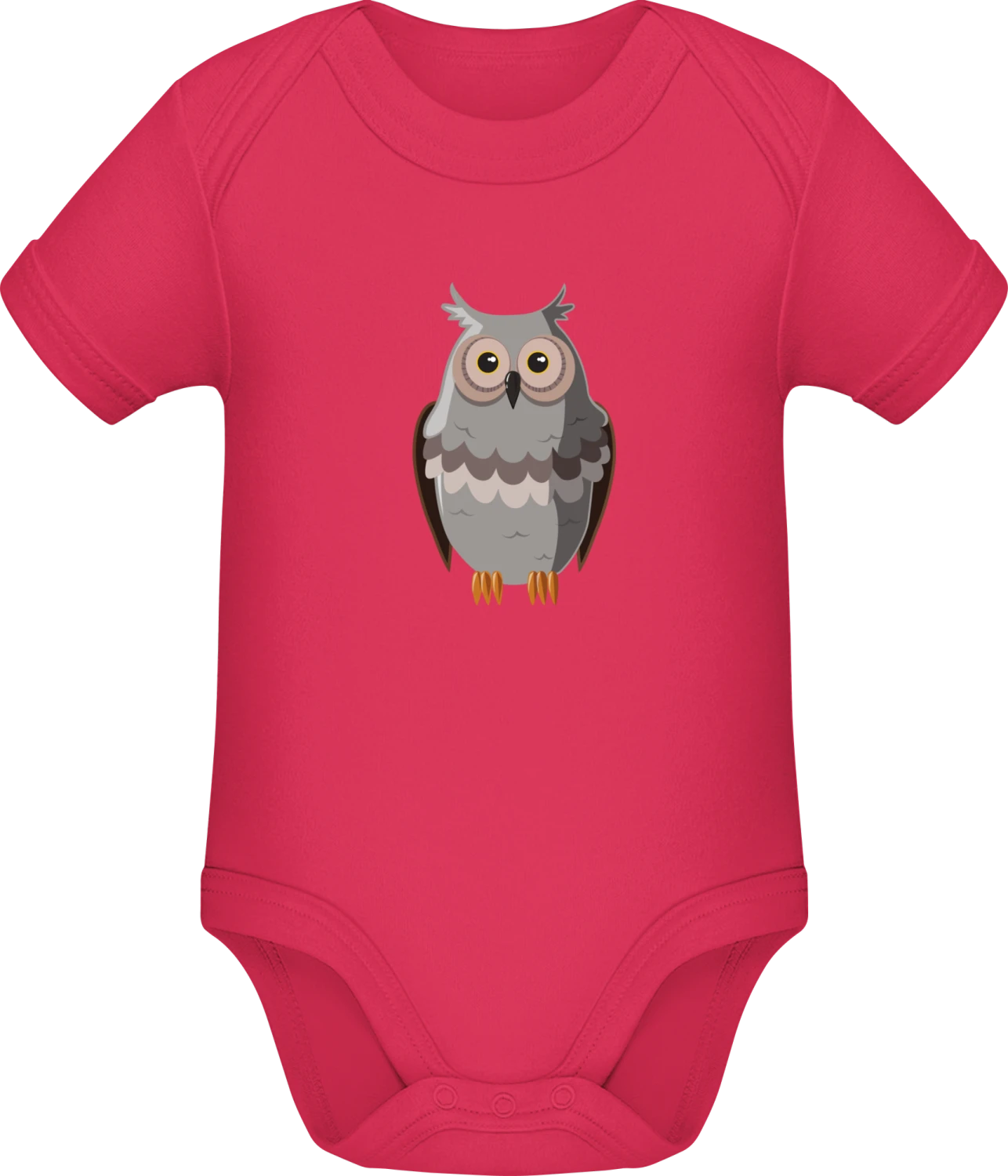 Grey Owl  - Sorbet Sonar SSL organic babybodsuit - Front