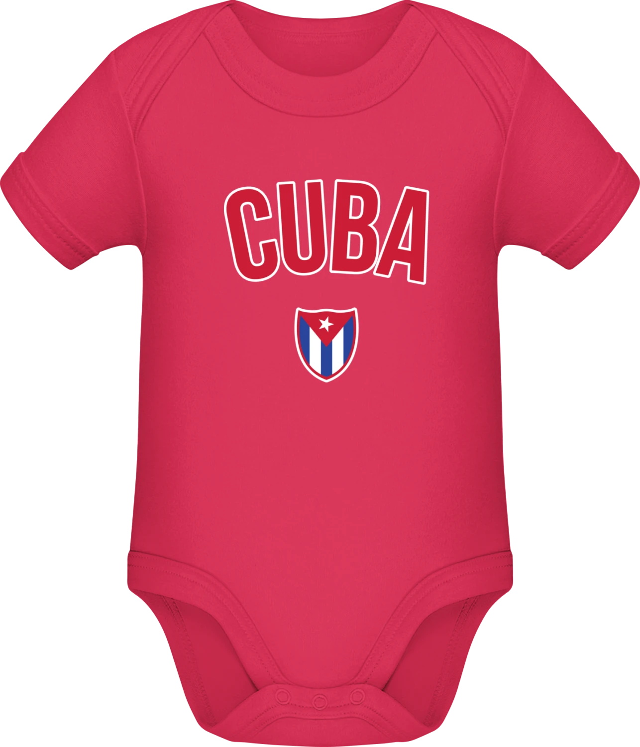 CUBA Fan - Sorbet Sonar SSL organic babybodsuit - Front